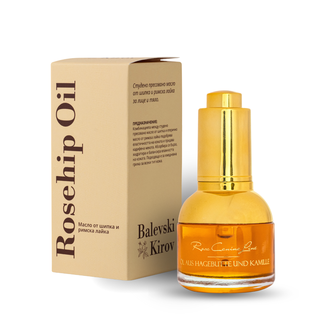 Шипково масло с Римска лайка ЛУКС 30 ml - БИО