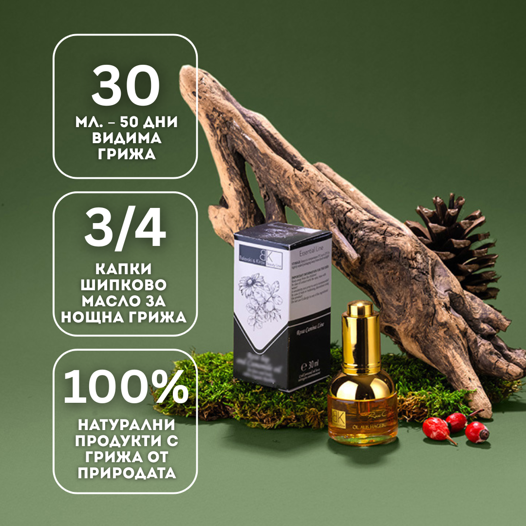 Шипково Масло с Безсмъртниче + Рол-он = Безплатна Хранителна Добавка Vitamin C