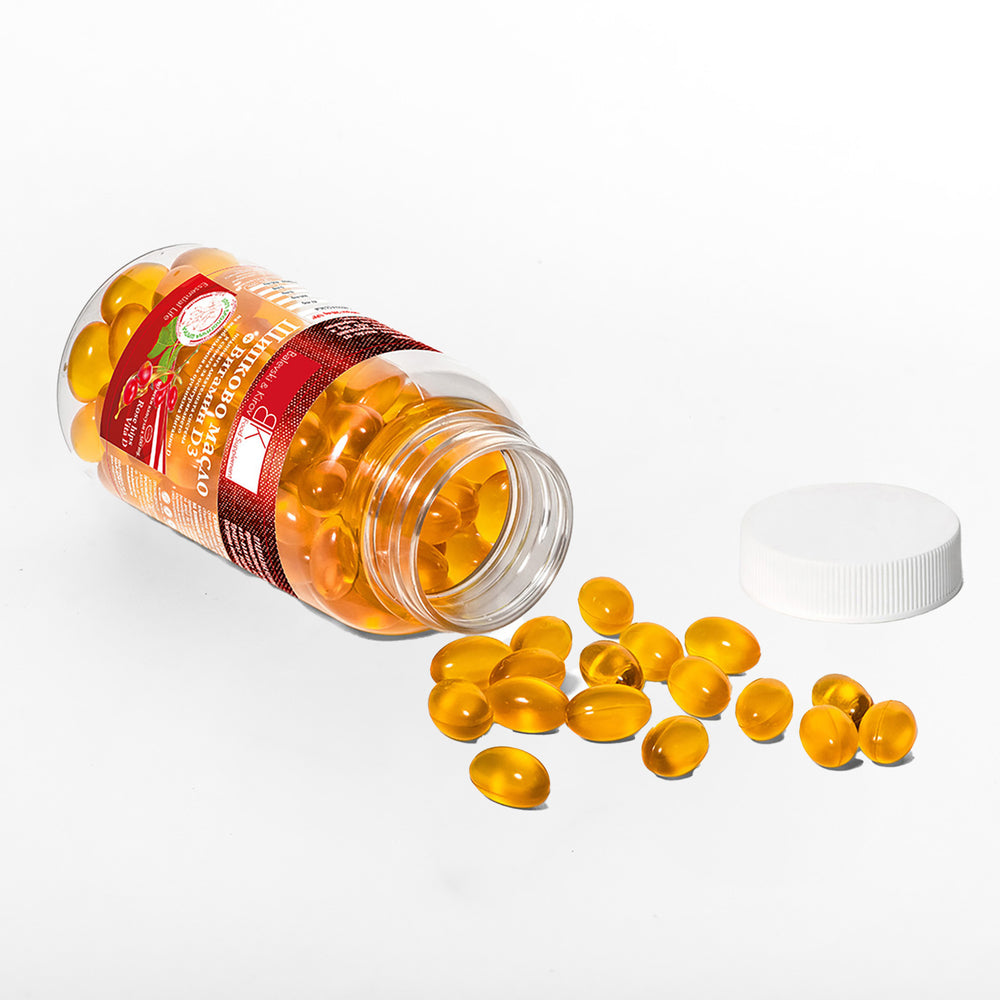 *Хранителна Добавка - Шипково масло с Витамин D3