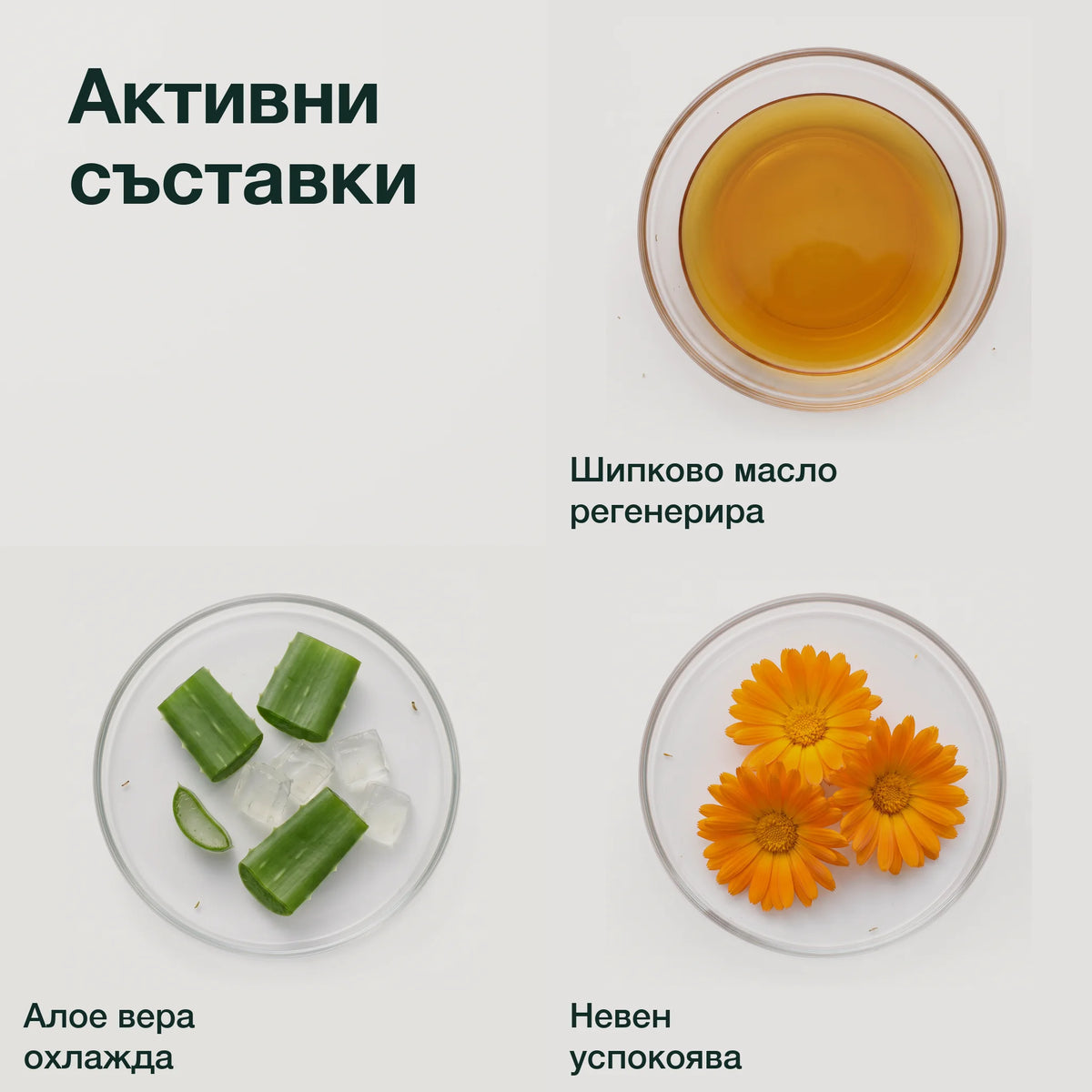 Хидратиращ крем за след слънце: Активни съставки
