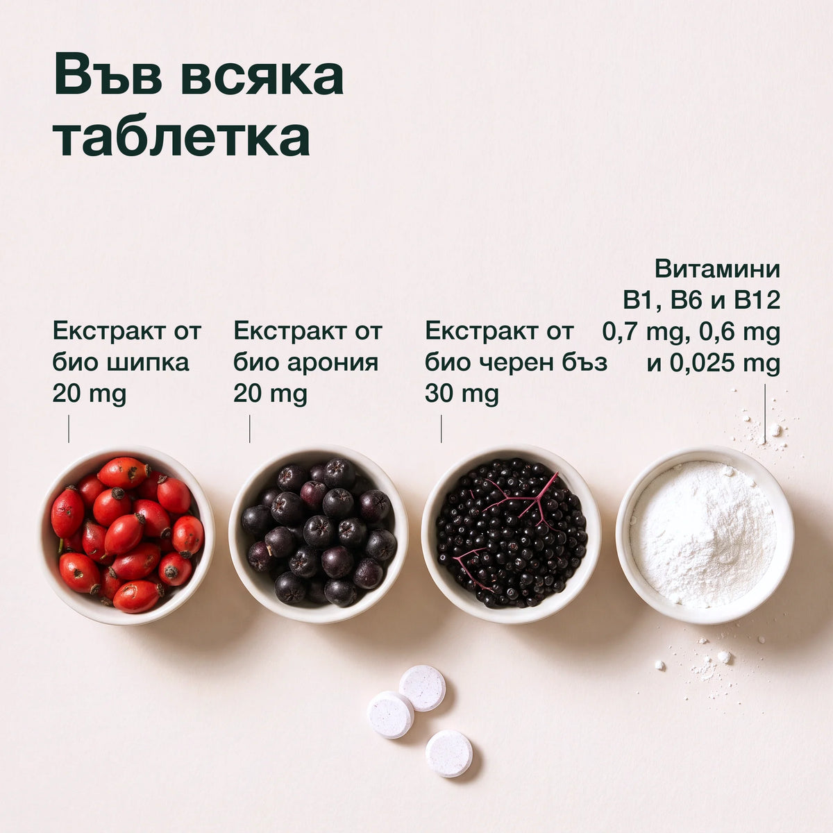 Шипка с мултивитамин за деца: Във всяка таблетка