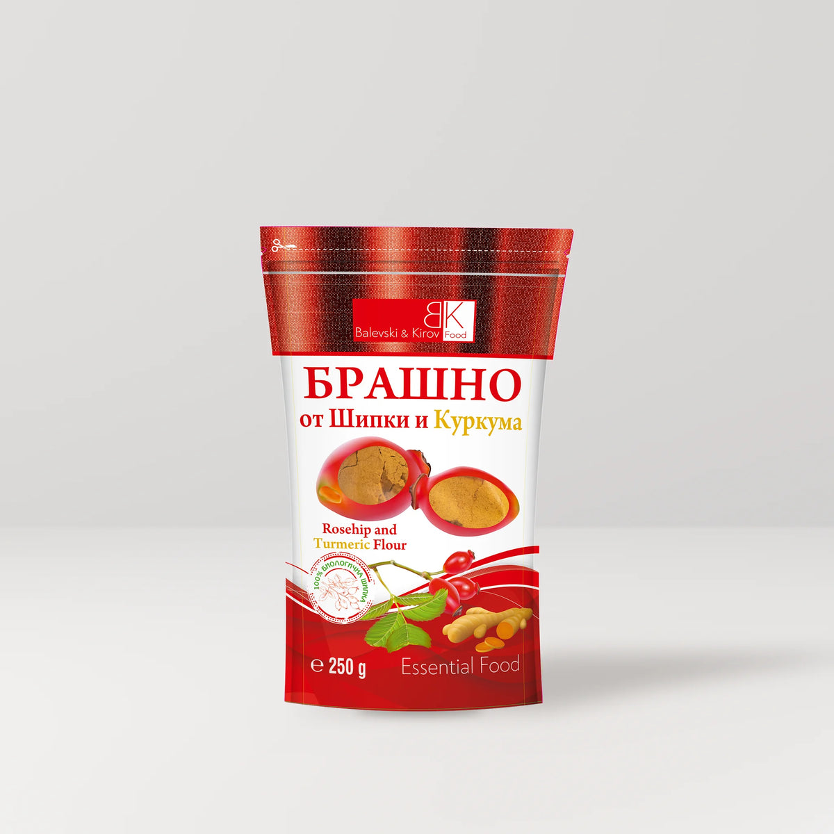 Брашно от шипки с куркума, БИО: опаковка